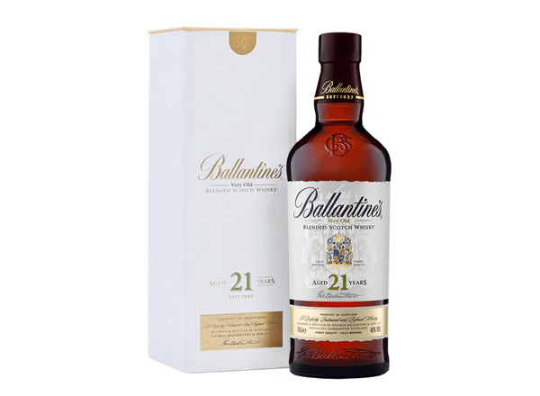 湛江百龄坛威士忌回收百龄坛21年苏格兰威士忌40°Ballantine's进口洋酒700ml行情价格