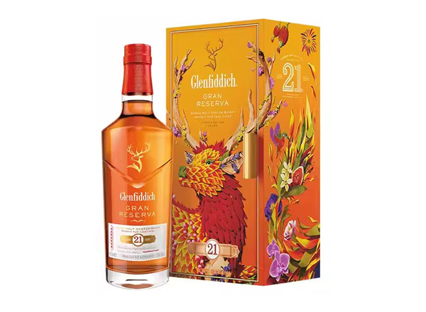 湛江回收格兰菲迪21年700ml福鹿生花新年装福鹿呈祥新春礼盒装Glenfiddich苏格兰威士忌