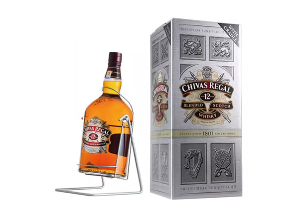 湛江芝华士12年威士忌回收4500ml 9斤装4.5L进口Chivas Regal洋酒礼盒行情价格