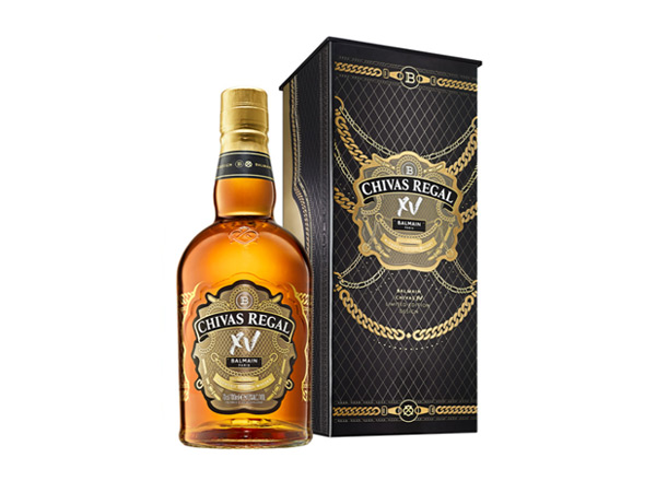 湛江芝华士15年回收Chivas Regal XV Balmain巴尔曼联名限定版700ml苏格兰调配型威士忌洋酒行情价格