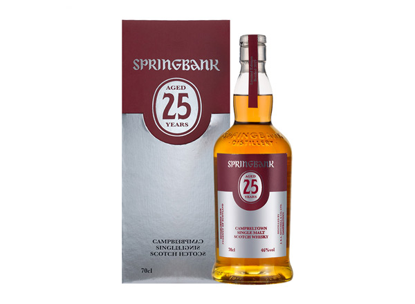 湛江云顶25年回收云顶威士忌SpringBank 46度坎贝尔镇苏格兰单一麦芽700m进口洋酒威士忌行情价格