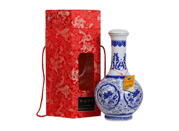 湛江咸亨黄酒回收珍品咸亨三十年花雕酒青瓷瓶盒装绍兴黄酒2.5L