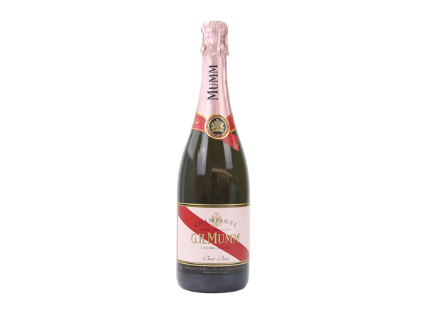 湛江回收​玛姆红带香槟老款桃红玫瑰粉红玛姆香槟酒G.H. Mumm Brut Rose